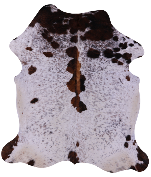 Salt & Pepper Natural Cowhide Rug - XLarge 7'0"H x 6'3"W