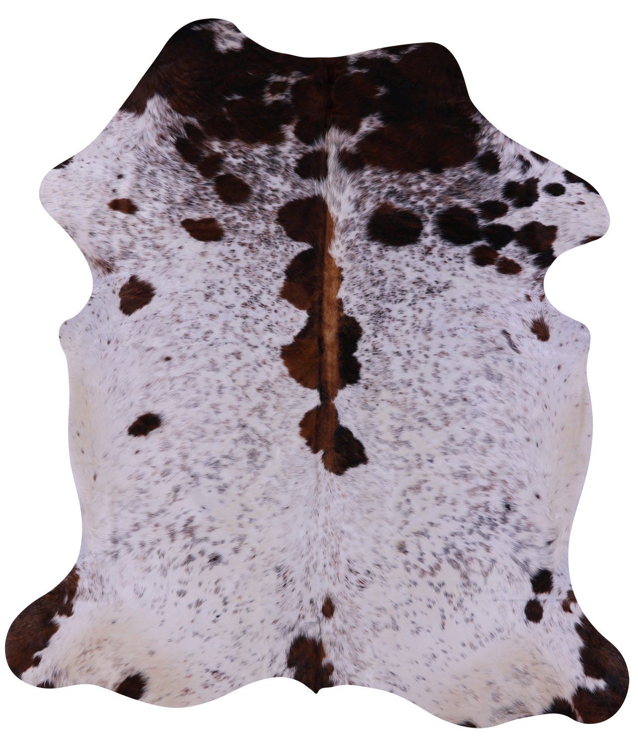 Salt & Pepper Natural Cowhide Rug - XLarge 7'0"H x 6'3"W