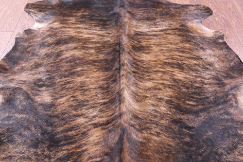 Brindle Natural Cowhide Rug - Large 6'9