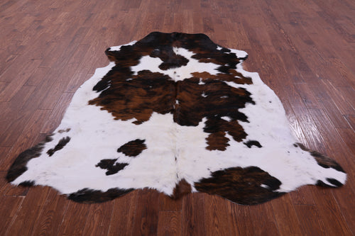 Tricolor Natural Cowhide Rug - Large 6'10