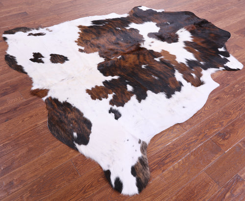 Tricolor Natural Cowhide Rug - Large 6'10