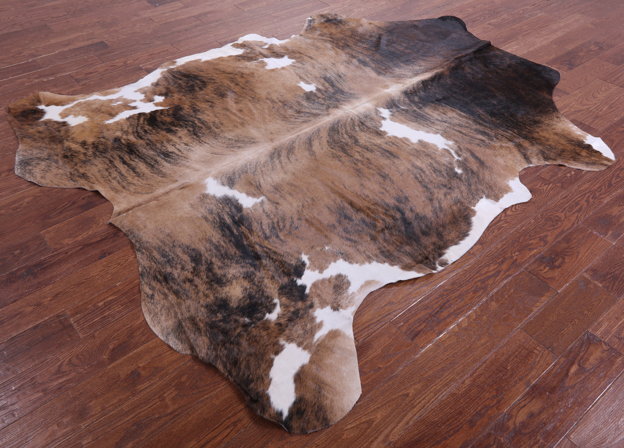 Brindle Natural Cowhide Rug - XX-Large 8' 4"H x 6' 10"W