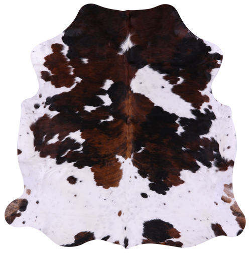 Tricolor Natural Cowhide Rug - Medium 6'0