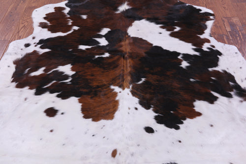 Tricolor Natural Cowhide Rug - Medium 6'0