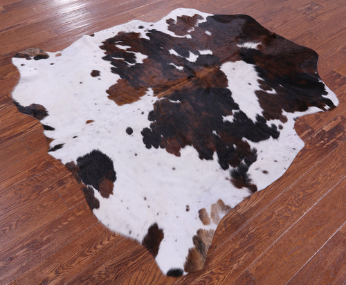 Tricolor Natural Cowhide Rug - Medium 6'0