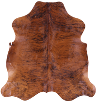 Thumbnail for Brindle Natural Cowhide Rug - Medium 6'1