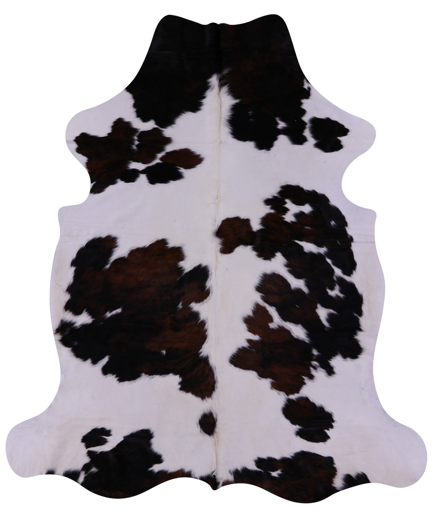 Tricolor Natural Cowhide Rug - X-Large 7'6"H x 6'4"W