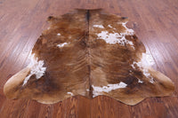 Thumbnail for Brown Salt & Pepper Natural Cowhide Rug - XLarge 7'1