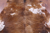 Thumbnail for Brown Salt & Pepper Natural Cowhide Rug - XLarge 7'1