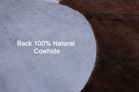 Thumbnail for Brown Salt & Pepper Natural Cowhide Rug - XLarge 7'1