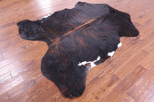Dark Brindle Natural Cowhide Rug - X-Large 7'6