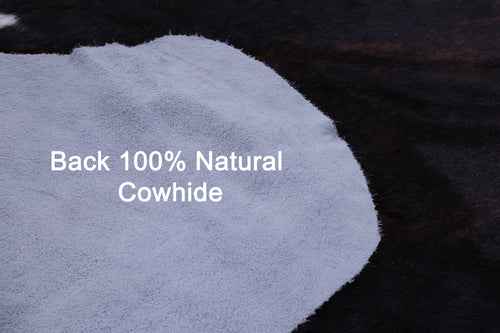 Dark Brindle Natural Cowhide Rug - X-Large 7'6