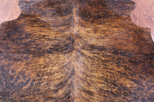 Brindle Natural Cowhide Rug - Large 6'11