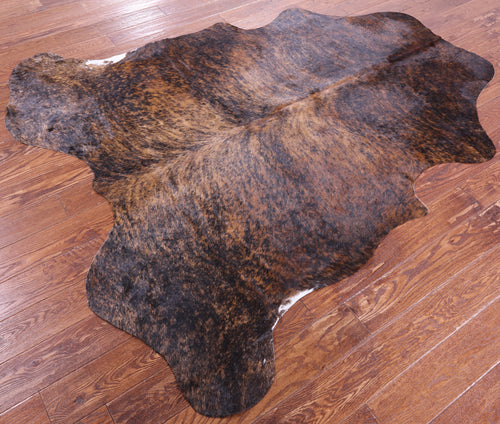 Brindle Natural Cowhide Rug - Large 6'11
