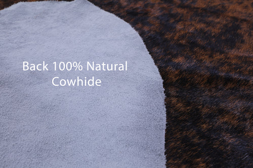 Brindle Natural Cowhide Rug - Large 6'11