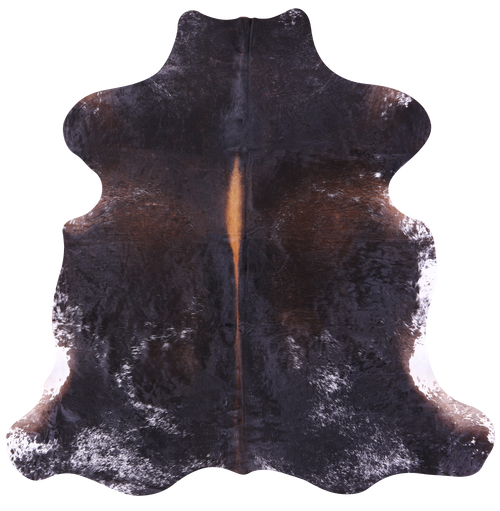 Dark Brown Natural Cowhide Rug - Large 6'11