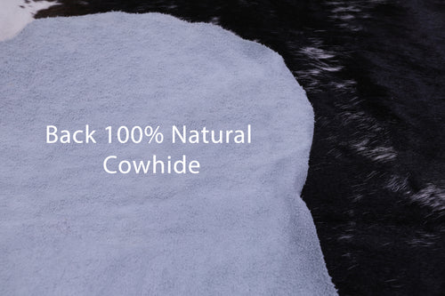 Dark Brown Natural Cowhide Rug - Large 6'11