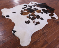 Thumbnail for Tricolor Natural Cowhide Rug - X-Large 7'0