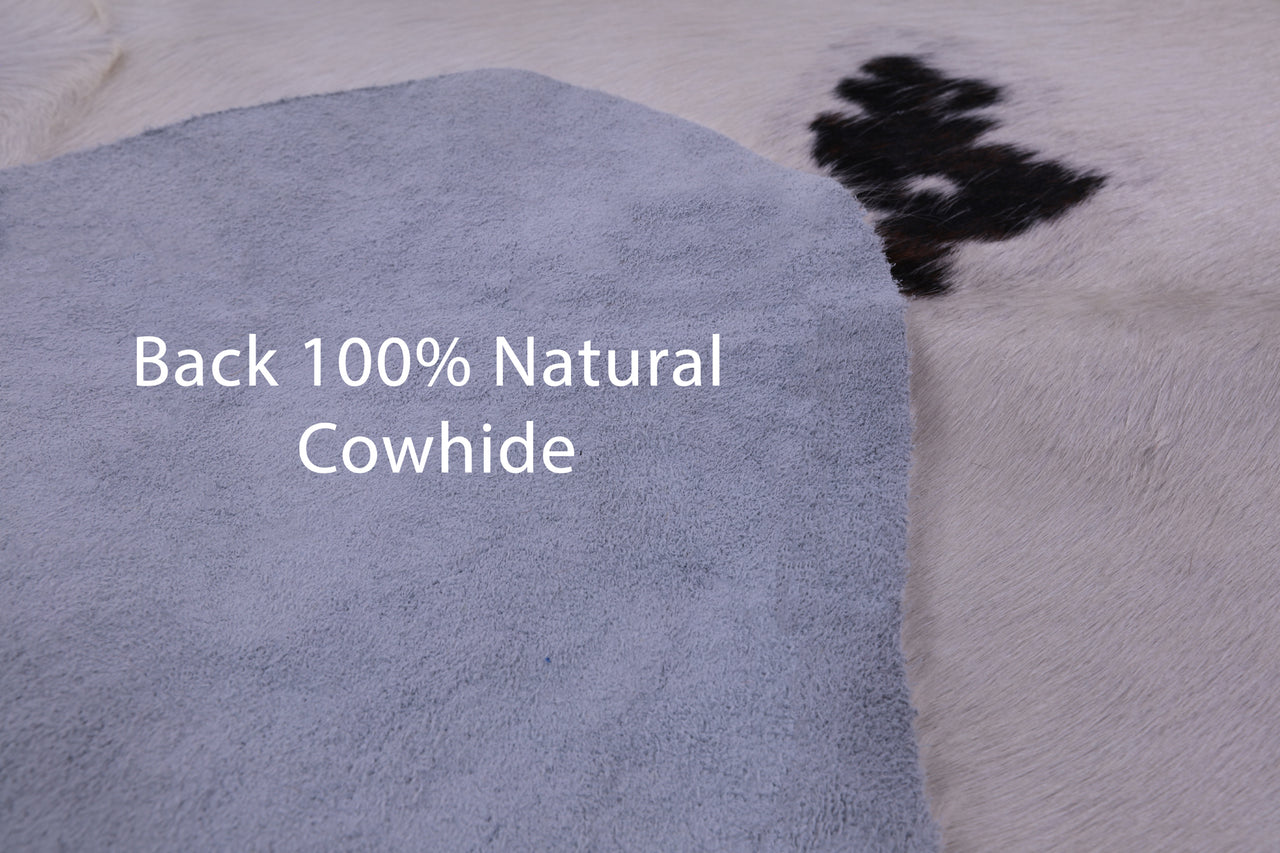 Tricolor Natural Cowhide Rug - X-Large 7'0"H x 6'2"W