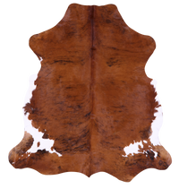 Thumbnail for Brown Natural Cowhide Rug - Large 6'7