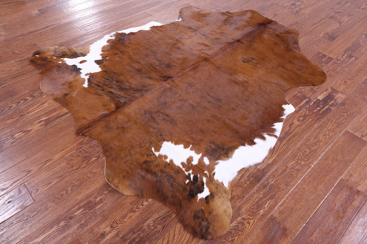 Brown Natural Cowhide Rug - Large 6'7"H x 6'0"W