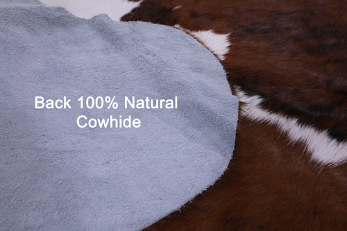 Brown Natural Cowhide Rug - Large 6'7