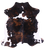 Tricolor Natural Cowhide Rug - XLarge 7'3"H x 6'9"W