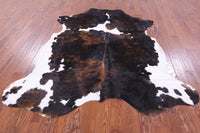 Thumbnail for Tricolor Natural Cowhide Rug - XLarge 7'3