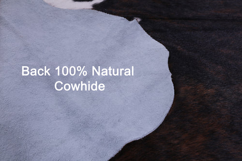 Dark Brindle Natural Cowhide Rug - X-Large 7'0