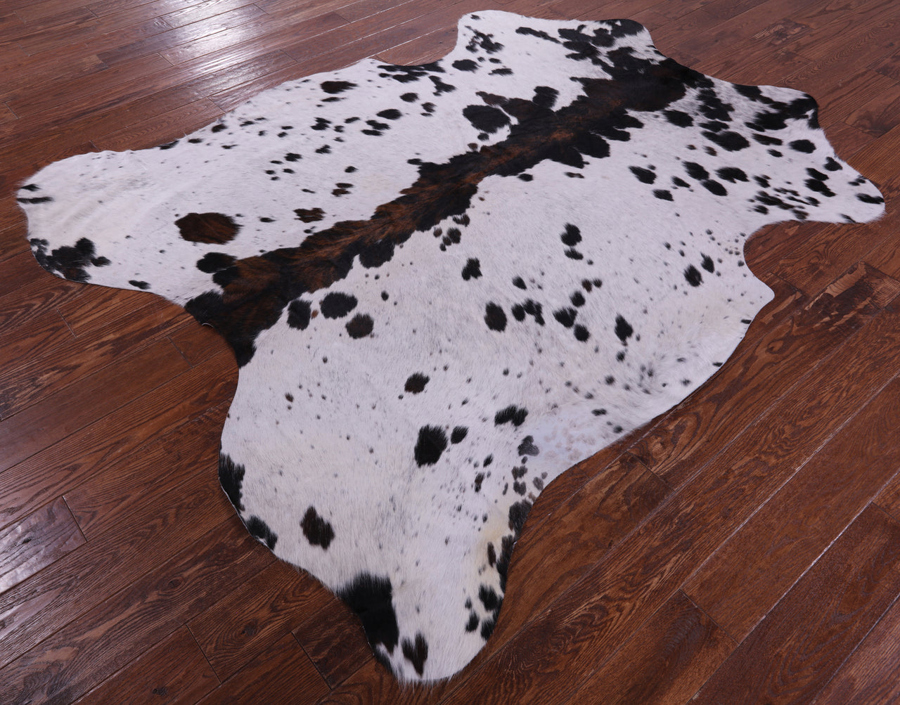 Salt & Pepper Natural Cowhide Rug - X-Large 7'2"H x 6'1"W