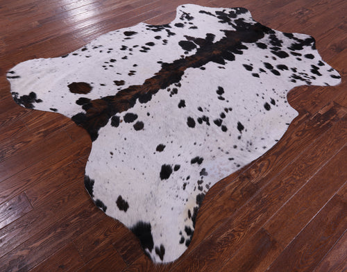 Salt & Pepper Natural Brown Cowhide Rug - X-Large 7'2