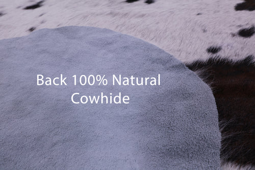 Salt & Pepper Natural Brown Cowhide Rug - X-Large 7'2