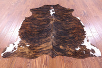 Thumbnail for Brindle Natural Cowhide Rug - Medium 6'0