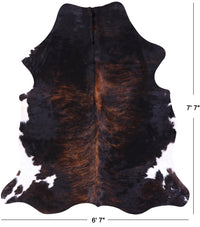 Thumbnail for Brindle Natural Cowhide Rug - X-Large 7'7