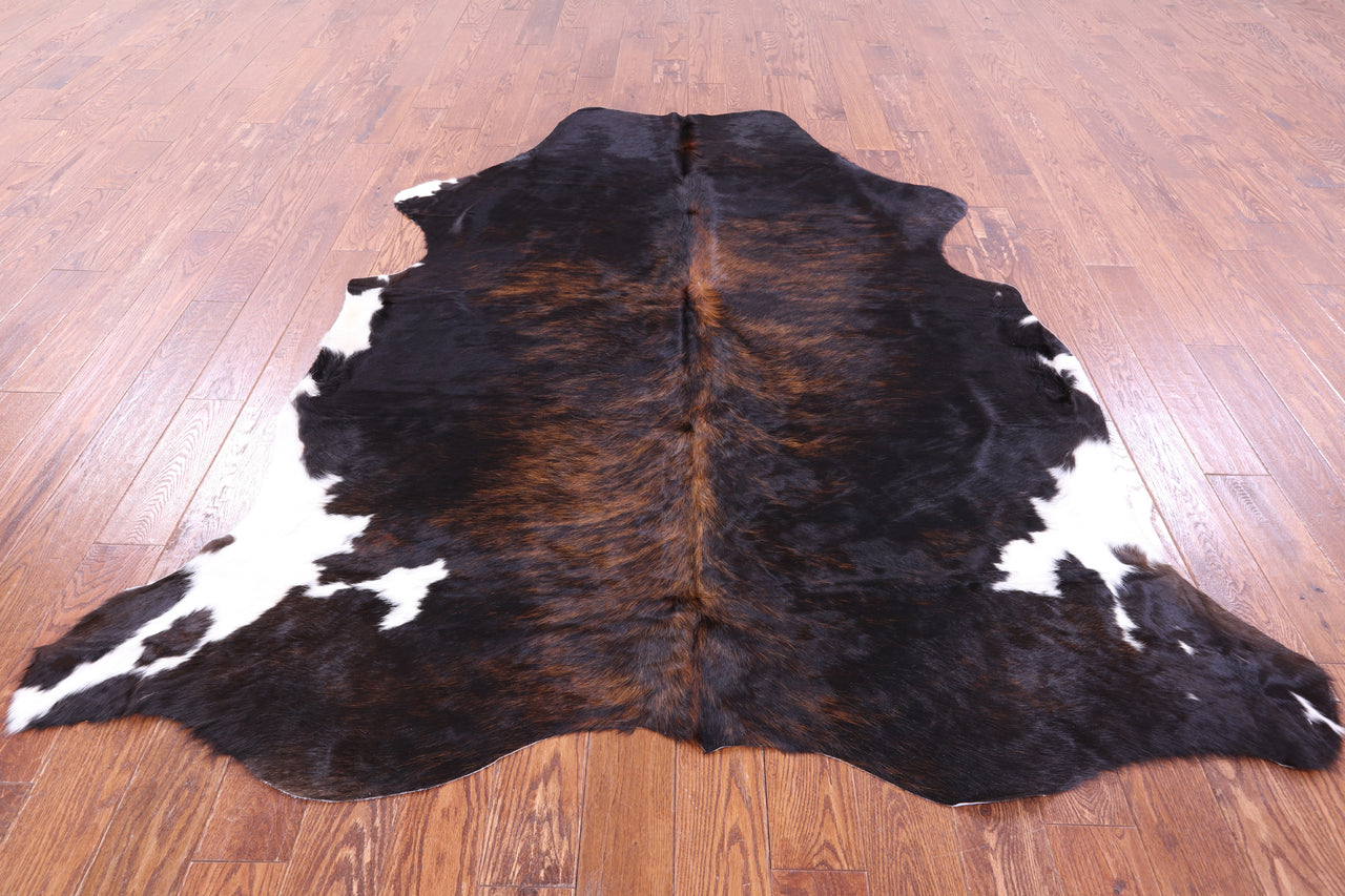 Brindle Natural Cowhide Rug - X-Large 7'7"H x 6'7"W