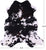 Tricolor Natural Cowhide Rug - Medium 6'3"H x 5'9"W