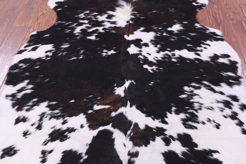 Tricolor Natural Cowhide Rug - Medium 6'3