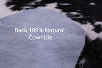 Thumbnail for Tricolor Natural Cowhide Rug - Medium 6'3