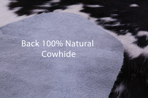 Tricolor Natural Cowhide Rug - Medium 6'3