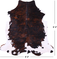 Thumbnail for Tricolor Natural Cowhide Rug - Large 6'4