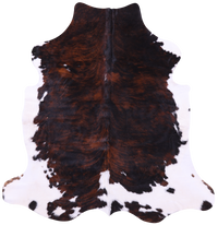 Thumbnail for Tricolor Natural Cowhide Rug - Large 6'4