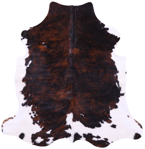Tricolor Natural Cowhide Rug - Large 6'4