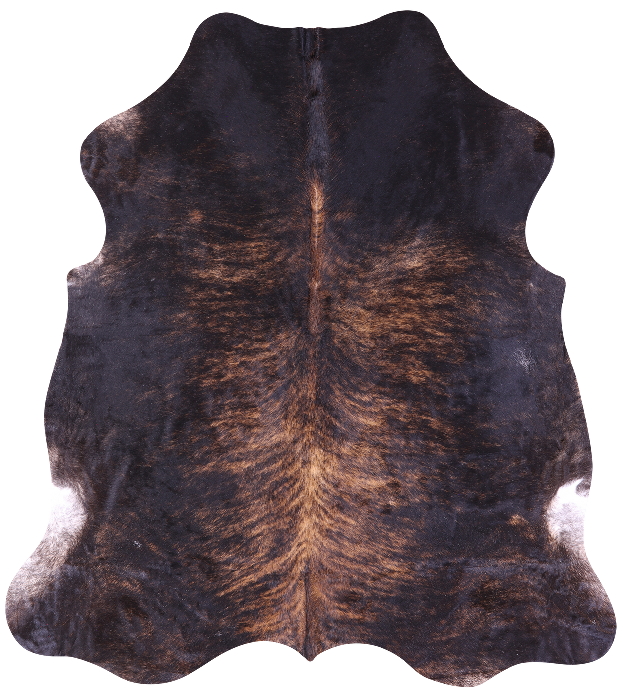 Brindle Natural Cowhide Rug - X-Large 7'3"H x 6'6"W