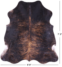 Thumbnail for Brindle Natural Cowhide Rug - X-Large 7'3