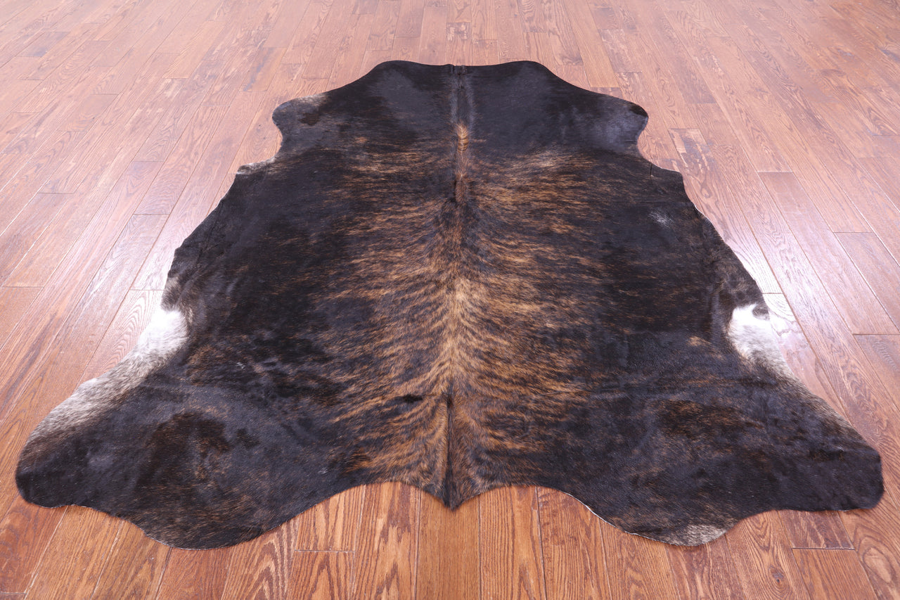 Brindle Natural Cowhide Rug - X-Large 7'3"H x 6'6"W