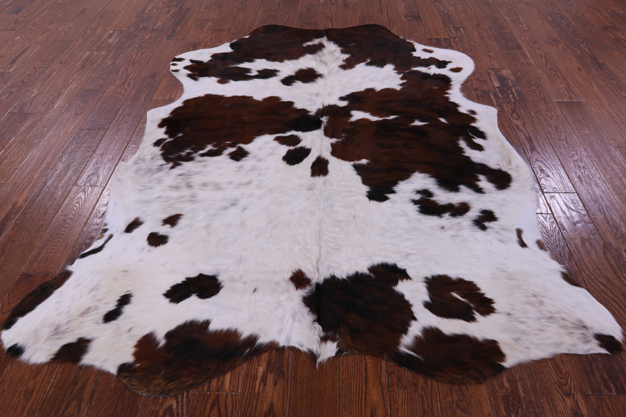 Tricolor Natural Cowhide Rug - X-Large 7'0"H x 5'10"W