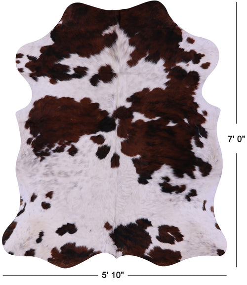Tricolor Natural Cowhide Rug - X-Large 7'0