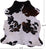 Tricolor Natural Cowhide Rug - Large 6'7"H x 6'0"W