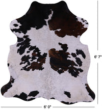 Thumbnail for Tricolor Natural Cowhide Rug - Large 6'7