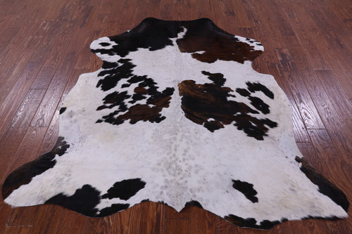 Tricolor Natural Cowhide Rug - Large 6'7